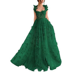 European and American Evening Dress for Women 2025 New Elegant Long Lace Beach Dress for Amazon Banquet