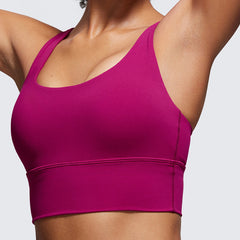 Cloud Feel Tight Yoga Tank Top High Elastic Quick-Dry Sports Bra Gathered Shockproof Running Outdoor Fitness Wear for Women