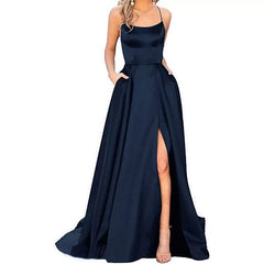 Amazon Europe and America Cross-Border Bridesmaid Dress Long Skirt Slim Fit Off-Shoulder Bridesmaid Evening Gown