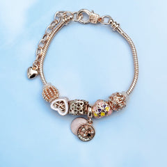 European and American Cross-Border Hot Selling Pan Family Style Bracelet Crystal Bracelet Beaded Bracelet Dream Catcher Flower Heart for Women