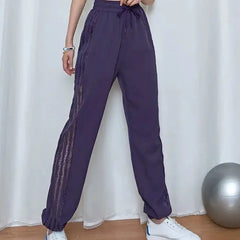 Joggers Sweatpants Clothing Women's Pants Fitness Sports Harem Baggy Loose Jogging Elastic Waist Trousers for Woman Cotton Nylon