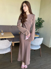 Tossy Satin Fashion Slim Maxi Dress For Women Long Sleeve High Waist Elegant Solid Party Dress Casual Luxury Ladies Autumn Dress