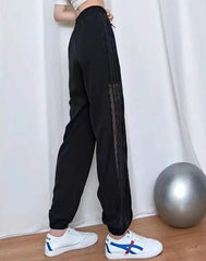 Joggers Sweatpants Clothing Women's Pants Fitness Sports Harem Baggy Loose Jogging Elastic Waist Trousers for Woman Cotton Nylon