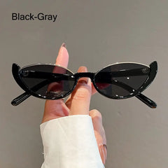 Hot Sale Vintage Cat Eye Sunglasses Half-frame Shades Goggle Sun Glasses Fashion Trendy UV400 Eyewear Accessories for Women