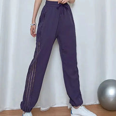 Joggers Sweatpants Clothing Women's Pants Fitness Sports Harem Baggy Loose Jogging Elastic Waist Trousers for Woman Cotton Nylon