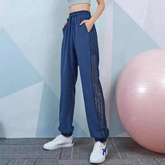 Joggers Sweatpants Clothing Women's Pants Fitness Sports Harem Baggy Loose Jogging Elastic Waist Trousers for Woman Cotton Nylon